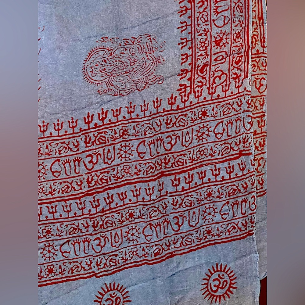 Prayer shawl/cover-up/bedspread Cost plus world market new soft rayon wrap